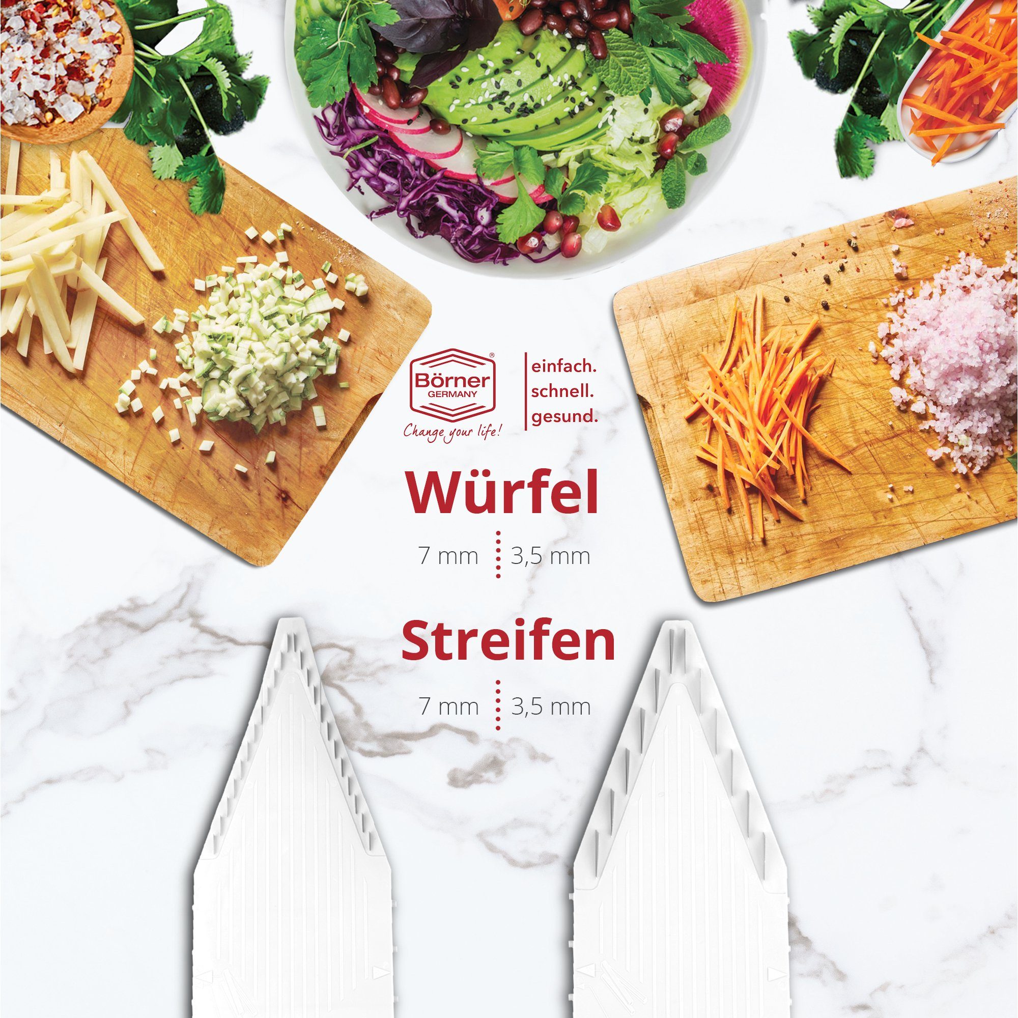 Börner Gemüsehobel Börner Gemüsehobel Gemüsehobel V5 PowerLine Profi Set