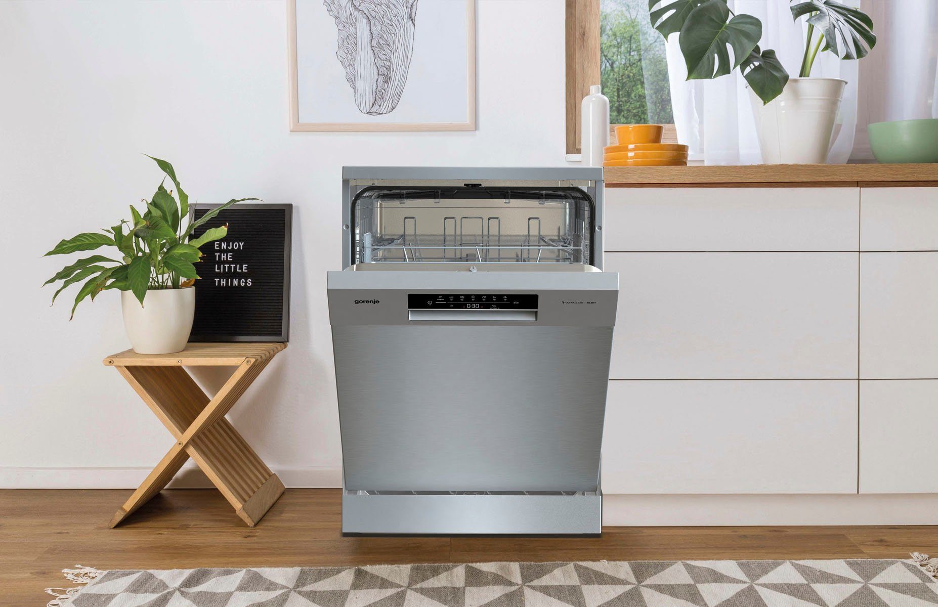 GORENJE Standgeschirrspüler, GS 642E90X, 11 l, 13 Maßgedecke, Total AquaStop