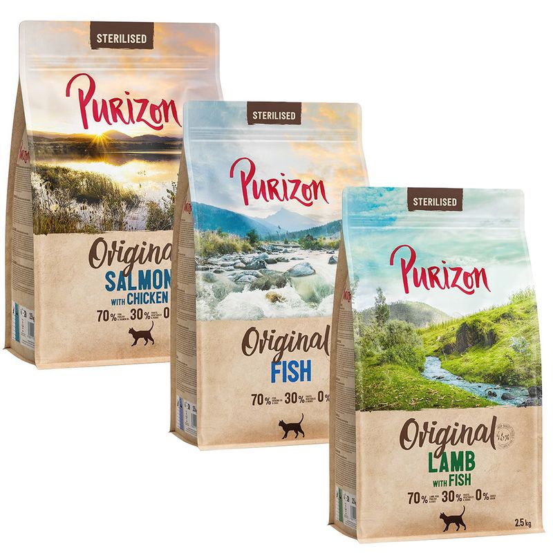 Mix-Sparpaket Purizon Adult 3 x 2,5 kg zu TOP-Preisen | bitiba %
