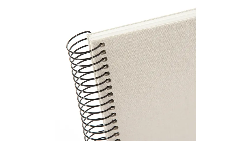goldbuch Spiralalbum Bella Vista sandgrau 24x17 cm mit 40 weiße Seiten