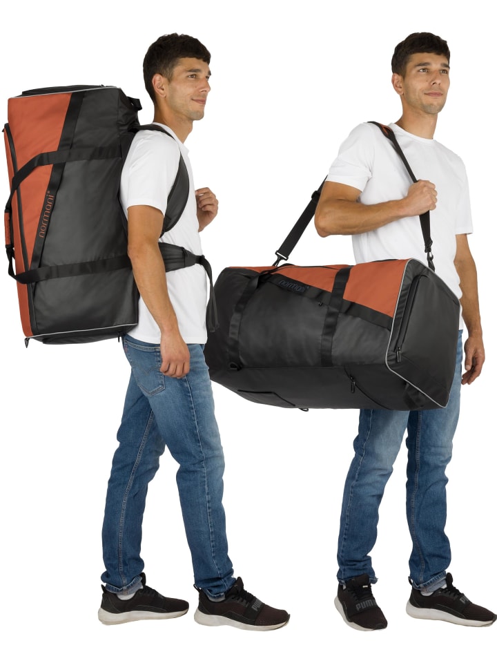 normani Sport- und Reisetasche mit Rucksackfunktion 90 l Nordpass in Orange günstig kaufen onesize