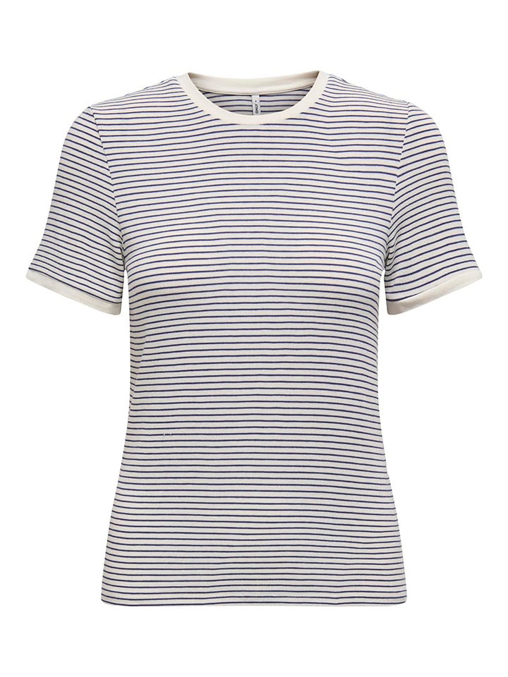ONLY Shirt in Dunkelblau/ Weiß günstig kaufen
