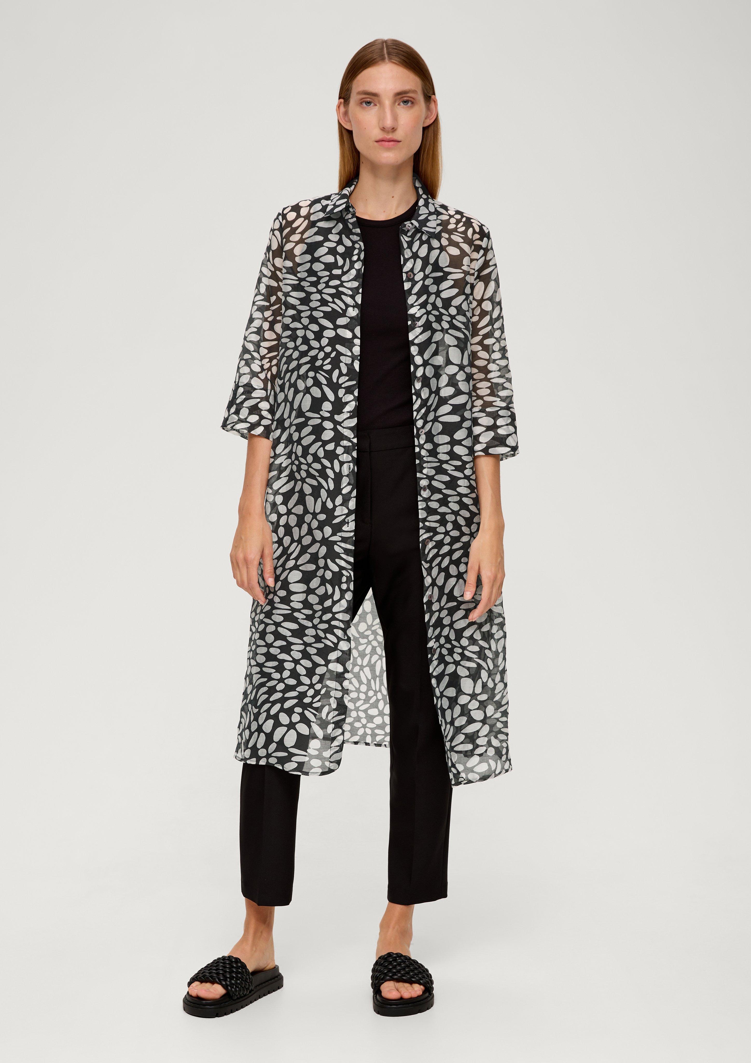 Lange Bluse aus Lyocellmix  2131805-99A0