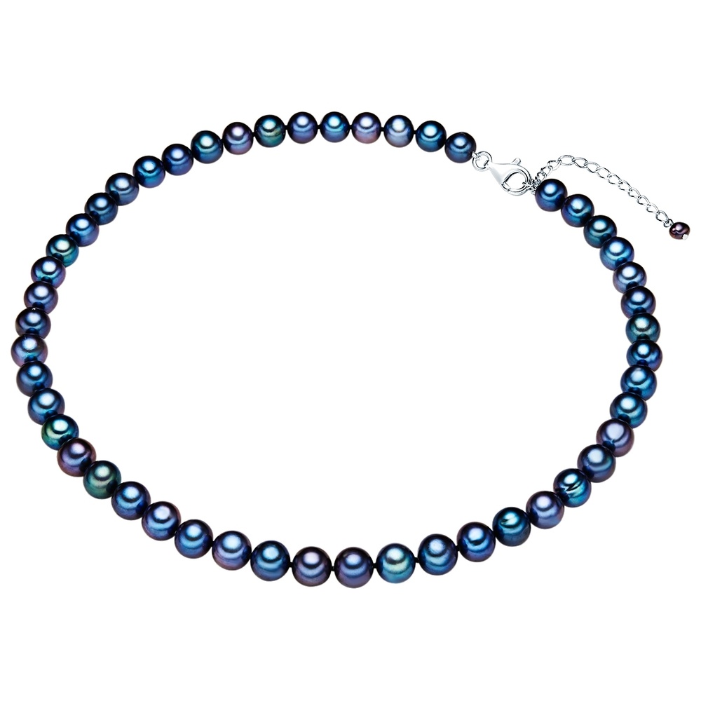 Valero Pearls Collier de perles Perle de culture d'eau douce Perle de culture d'eau douce en Bl collier