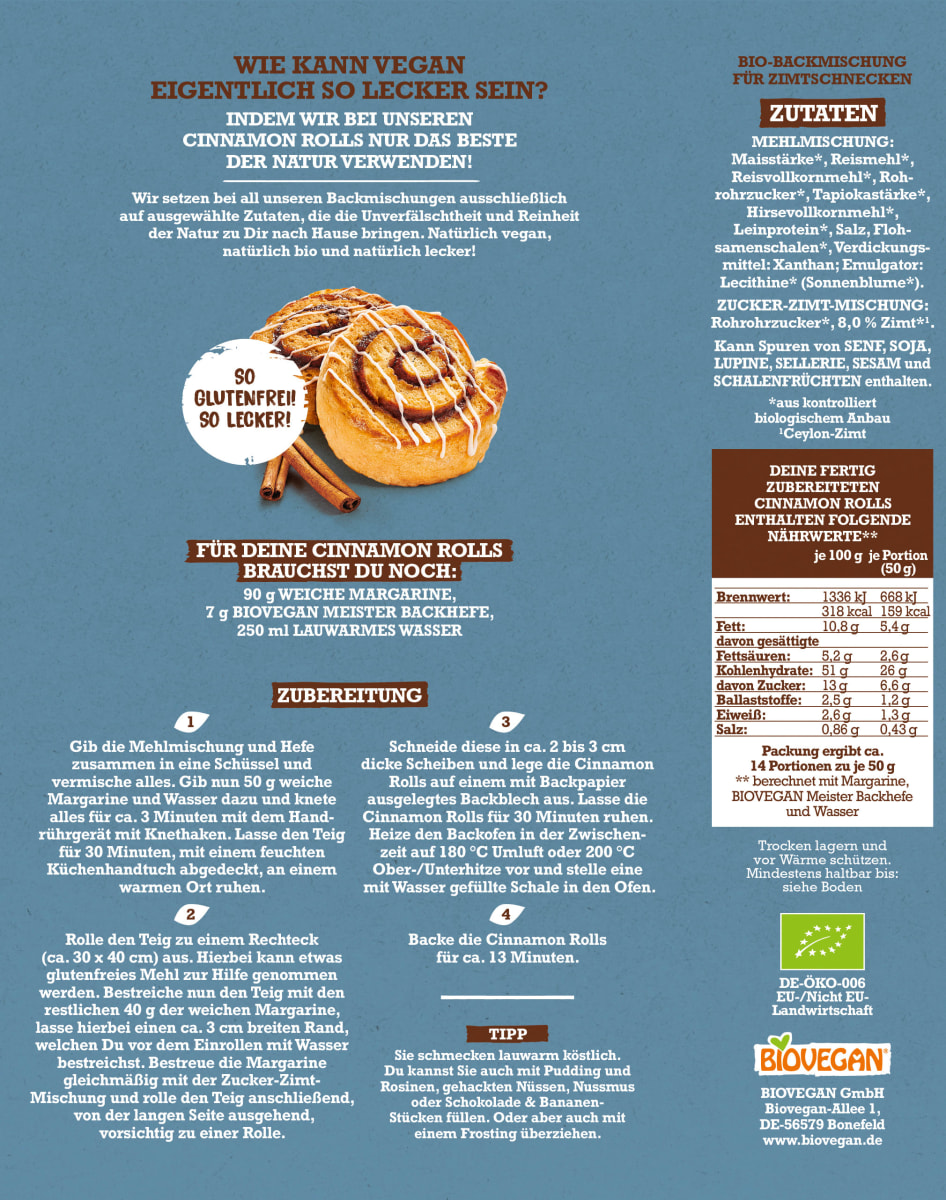 Backmischung, Meine Cinnamon Rolls, 440 g