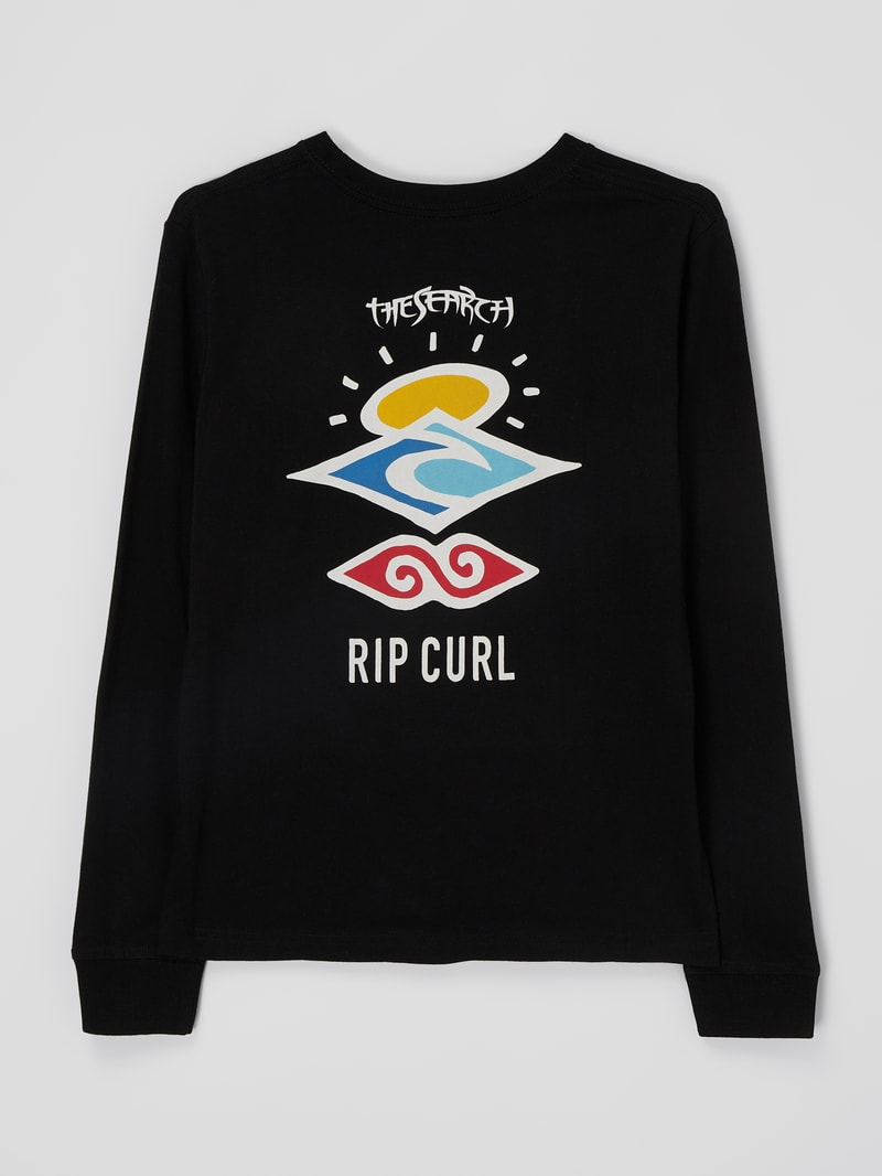 Longsleeve mit Logo in schwarz