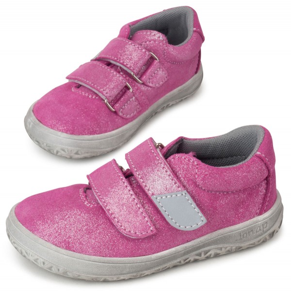 Jonap slim ~ LowCut Klettschuh Leder ~ Pink Devon