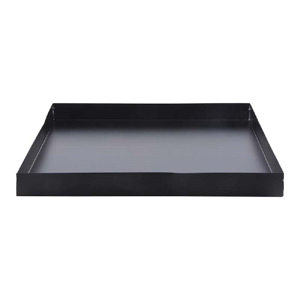 esschert design Feuerschale Bodenplatte Feuerkorb eckig quadratisch schwarz Eisen 32x32x3 cm, (Bodenplatte)