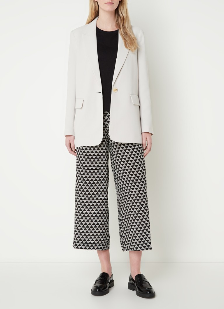 Whistles  Crepe Boyfriend blazer met klepzakken