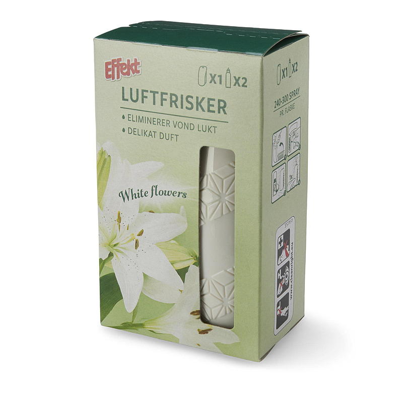 Effekt Luftfrisker 2x24 ml, White Flowers, Effekt