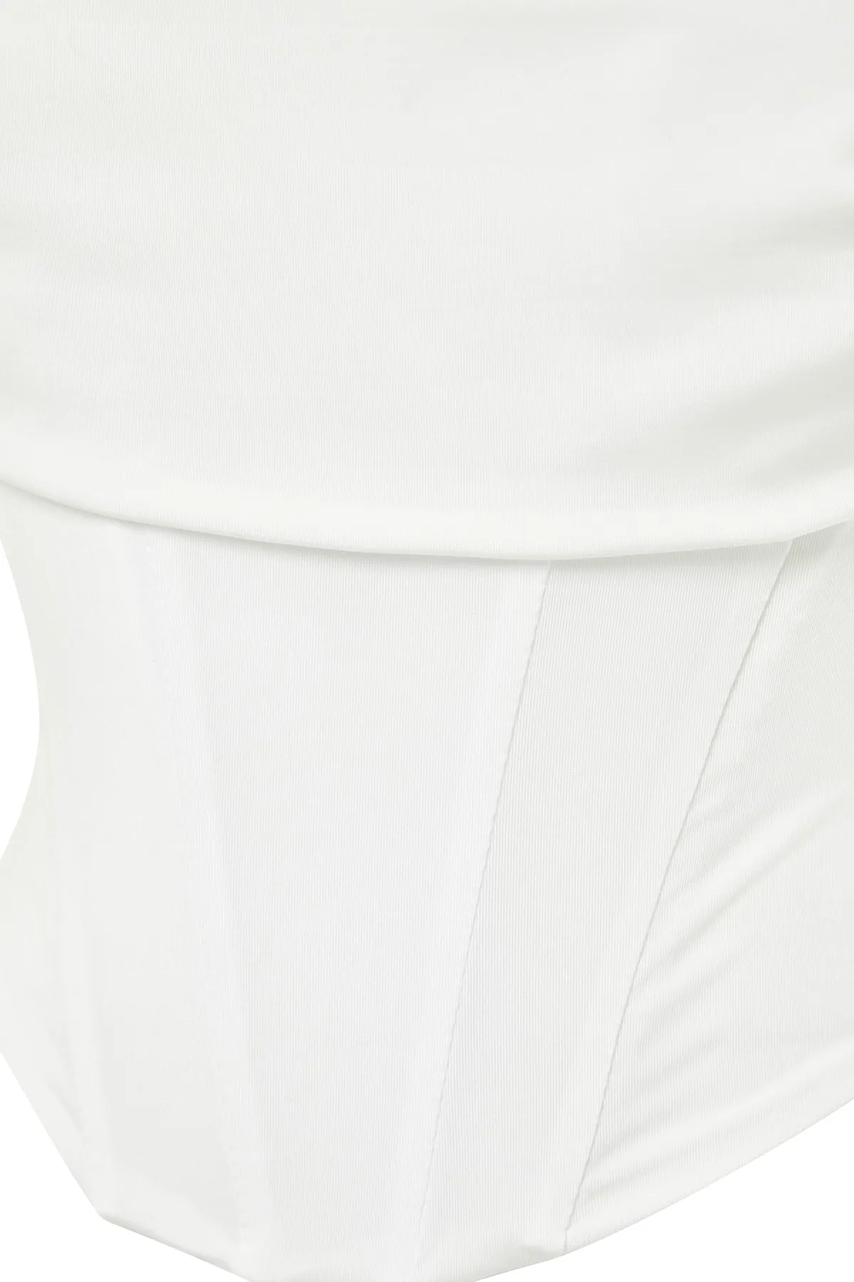 Trendyol Collection  Ecrufarbenes, detailliertes, gestricktes Satin-Bustier mit Bügeln TPRSS23BS00006