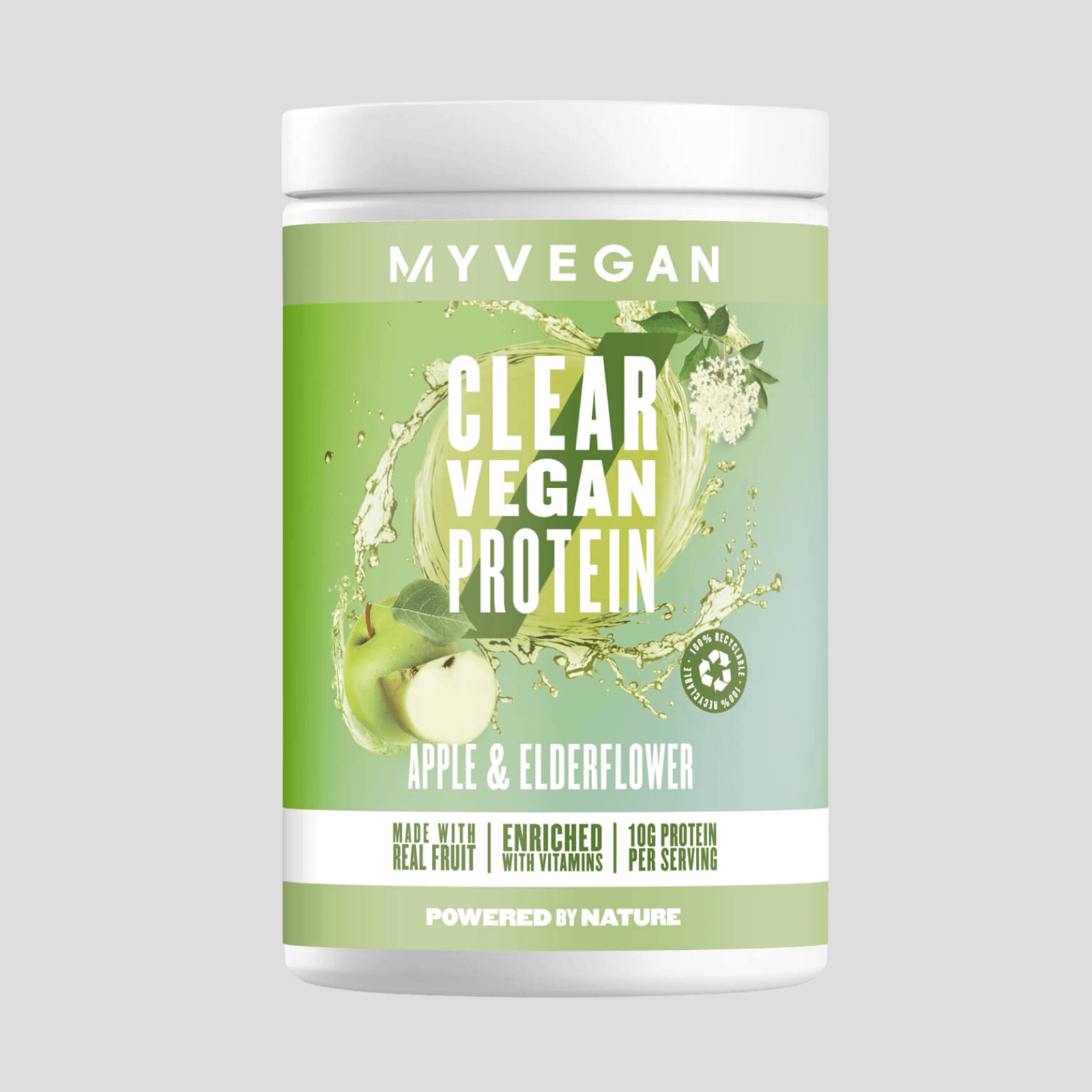 Myvegan Clear Vegan Protein, Apple & Elderflower, 640g