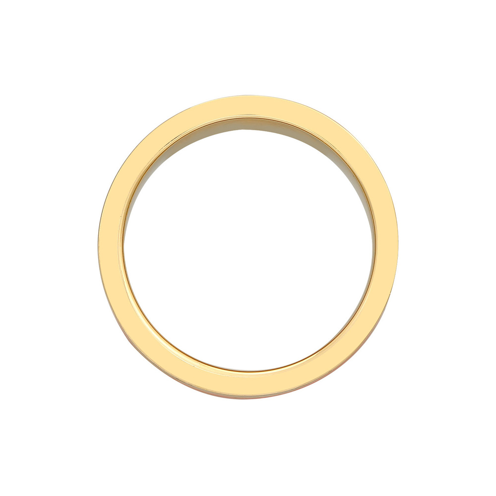 Elli Elli Bague Femmes Bande Large Rainures Tendance avec Émail Multicolore en Argent  Bague