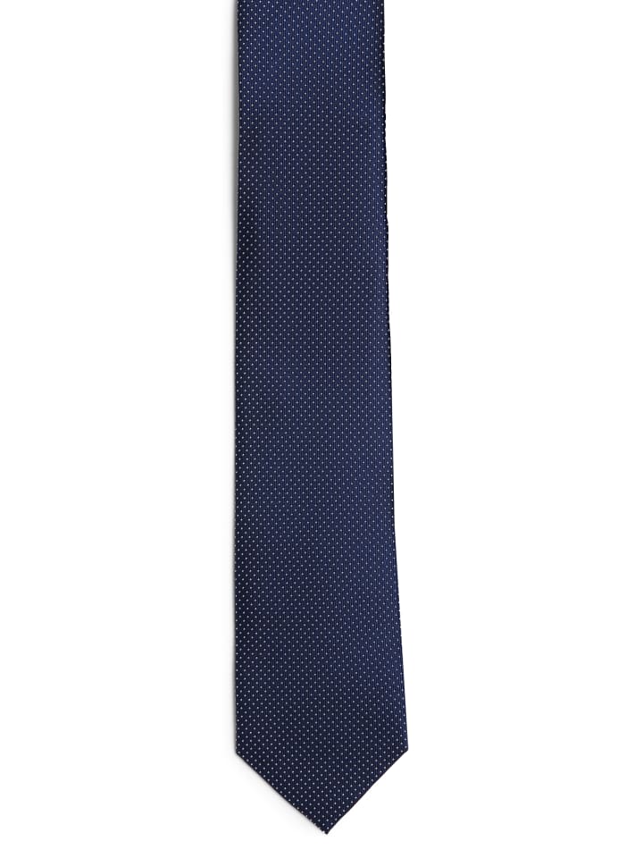 Finshley & Harding London Krawatte und Einstecktuch in marine - 0004 günstig kaufen onesize