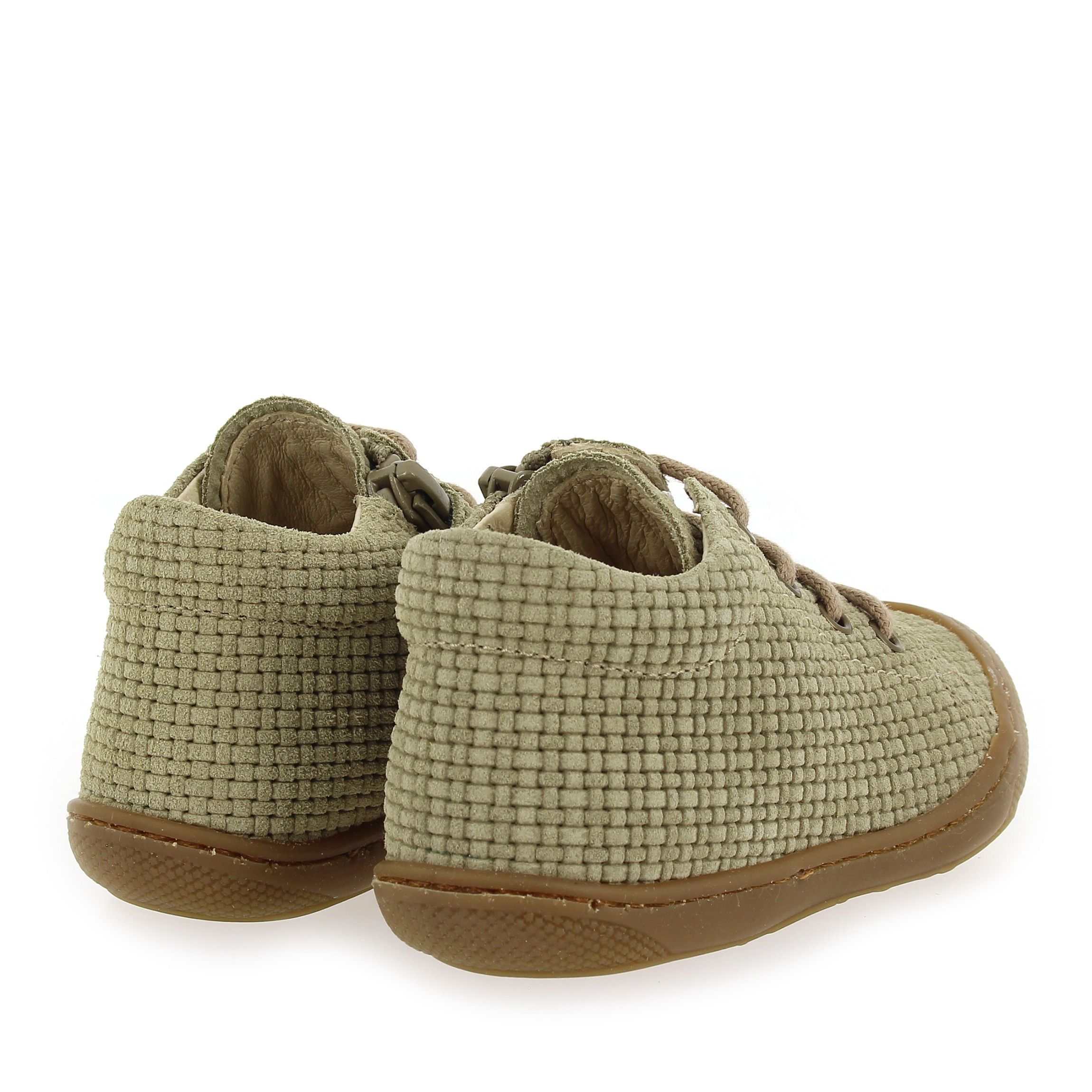 Naturino  COCOON ZIP SUEDE BOY - Kaki Beige