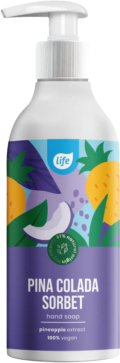 Skystas muilas „Life Pina Colada Sorbet“, 400 ml