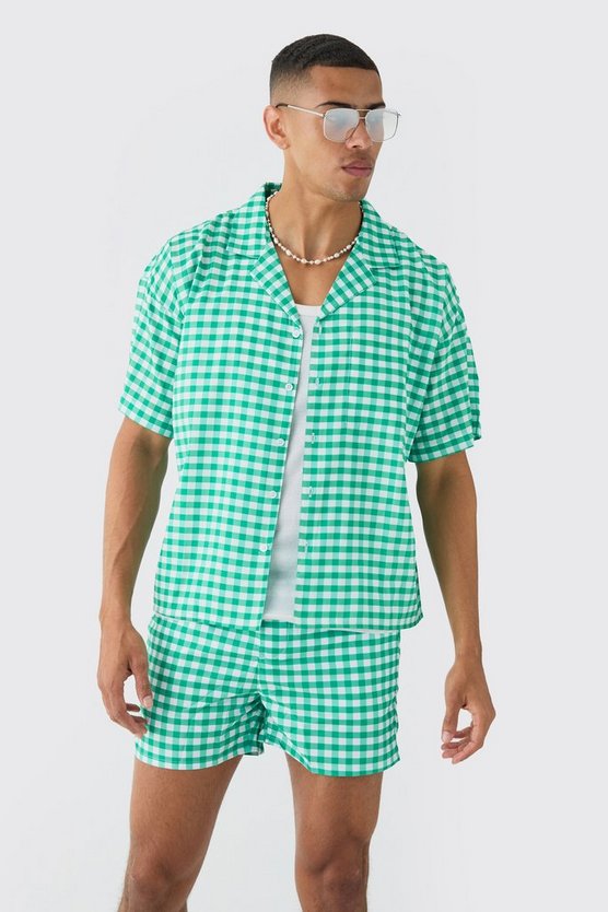 Gingham Hemd & Badehose