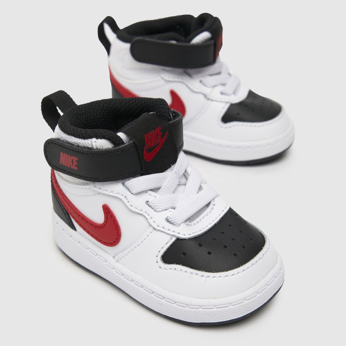 Nike Court Borough Mid 2 fehér és piros kisgyermek cipő