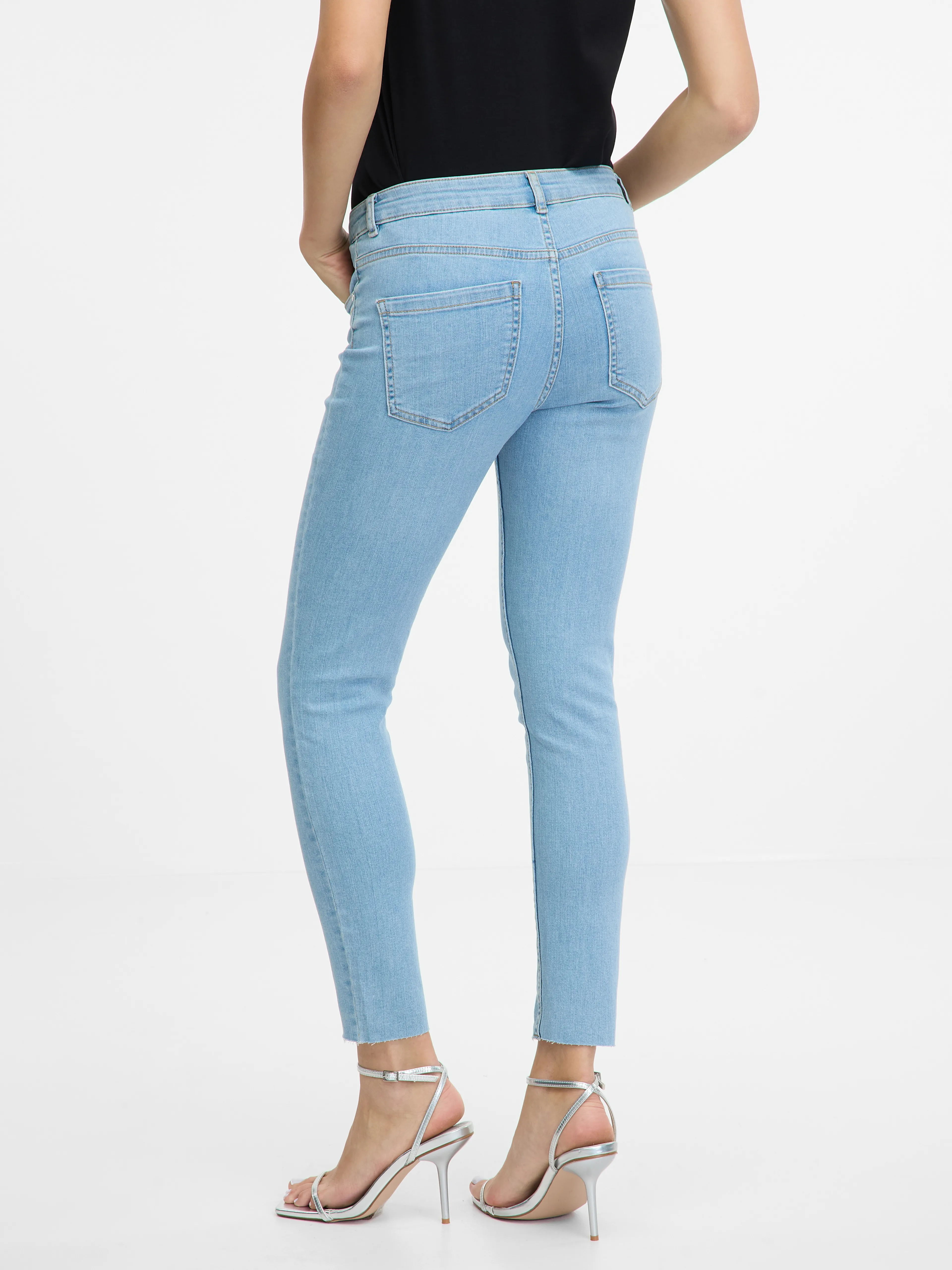 Hellblaue Damen Skinny Fit Jeans ORSAY
