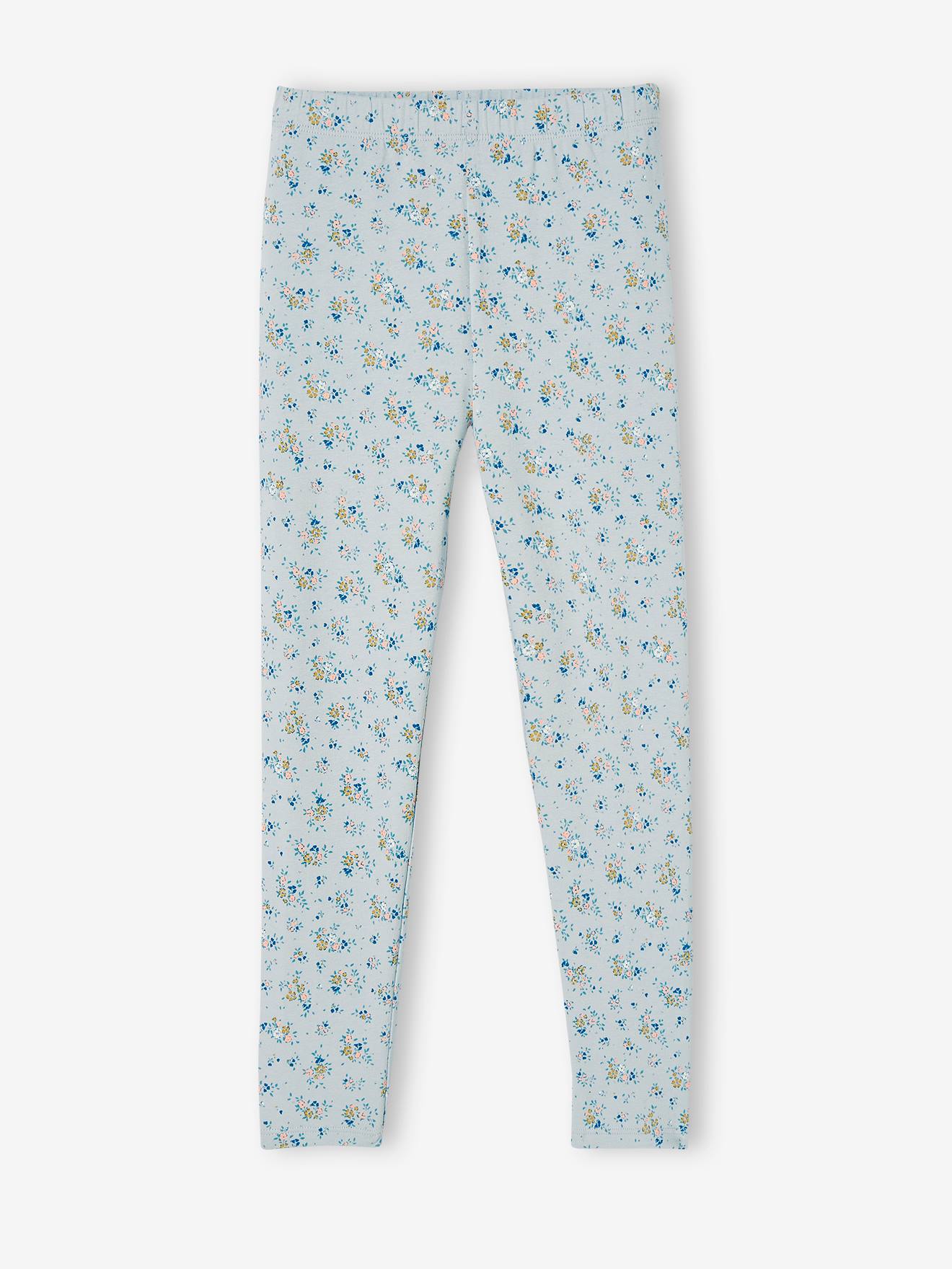 Legging fille imprimé vert de gris