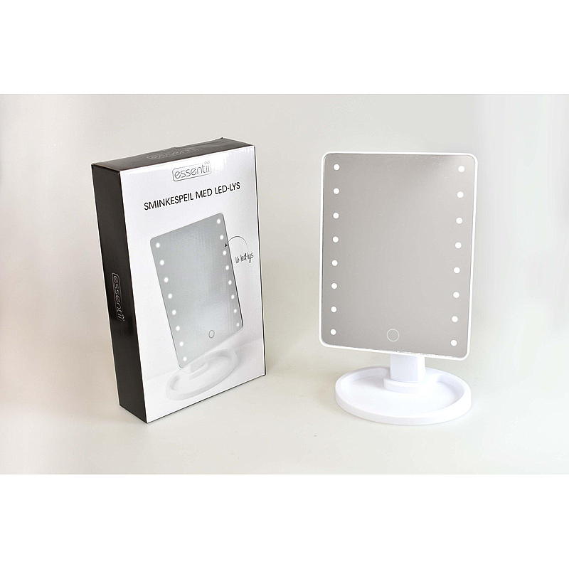 Essentii Sminkespeil m/16 LED-lys