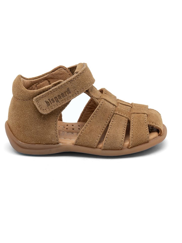 bisgaard Leder-Halbsandalen in Hellbraun günstig kaufen