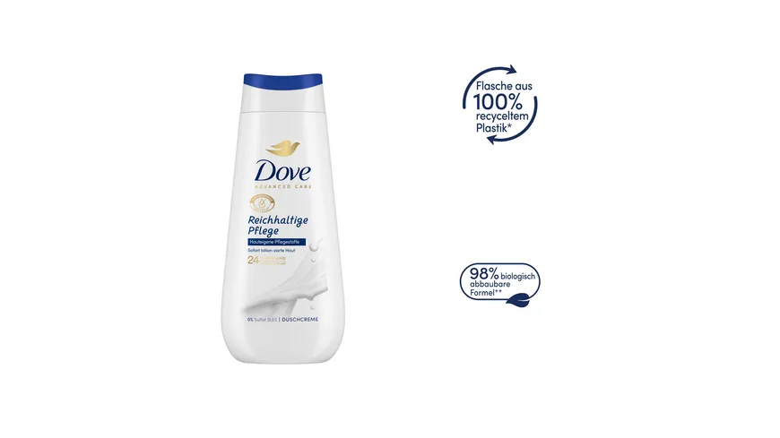 Dove Advanced Care Duschcreme Reichhaltige Pflege 225 ml