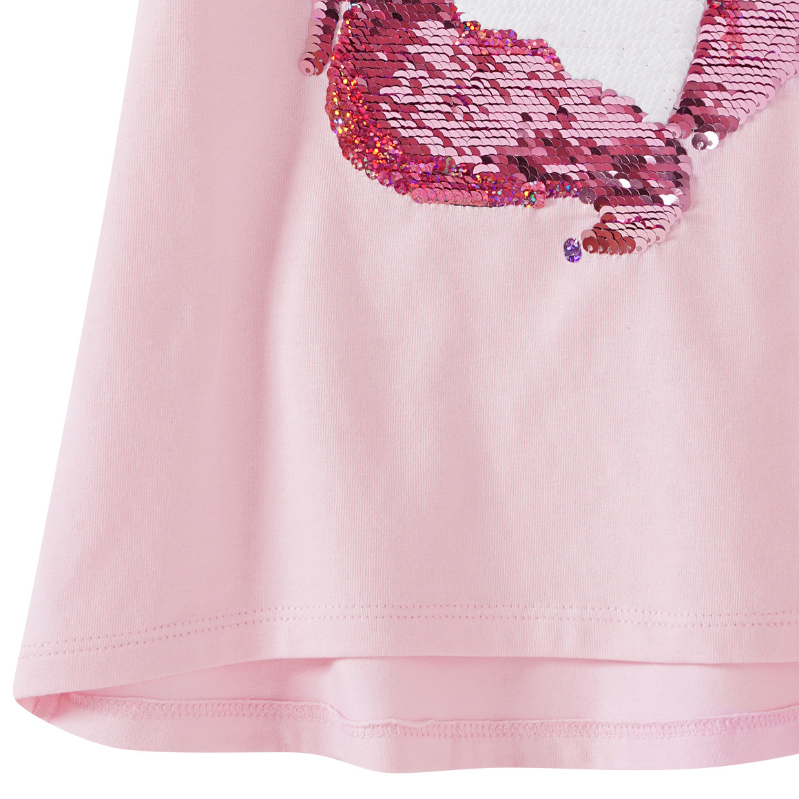 Mädchen T-Shirt mit Wendepailletten