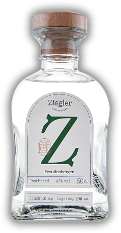 Ziegler Freudenberger Brand 0,5 Liter Ziegler Freudenberger Brand 0,5 Liter  0,5	 Liter - Vol 43%