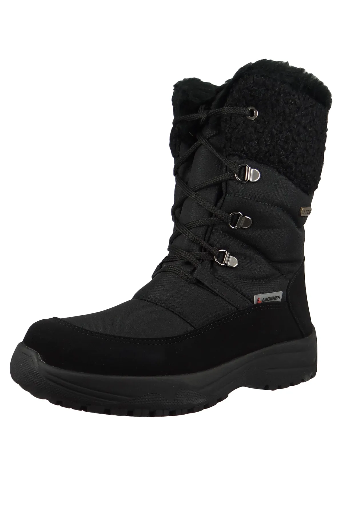 LACKNER  Erika L's TXOC 7952 Damen Stiefel Winterstiefel Winterschuhe LederSynthetik Schwarz Schwarz