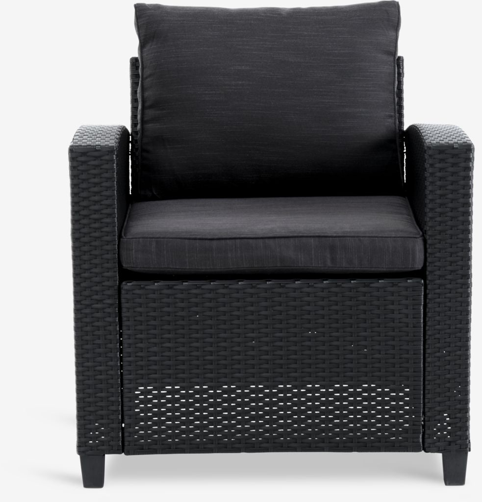 AGERMOSE Lounge-Sessel, schwarz