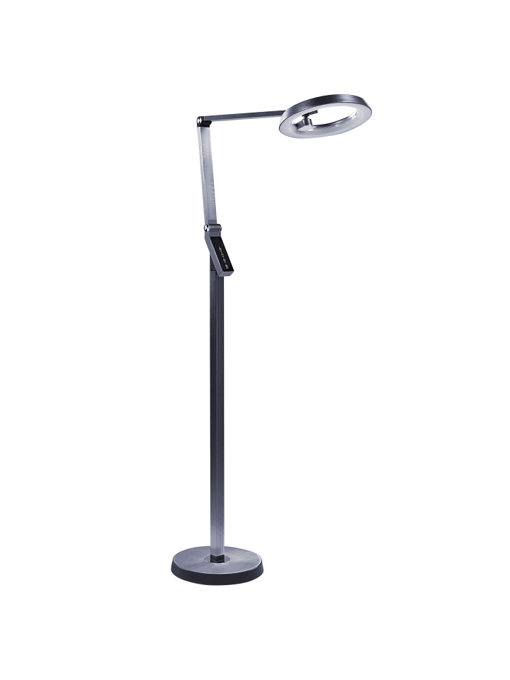 Beliani Stehleuchten CARINA in Grau - (W) 63 x (H) 170 x (L) 27 cm günstig kaufen onesize