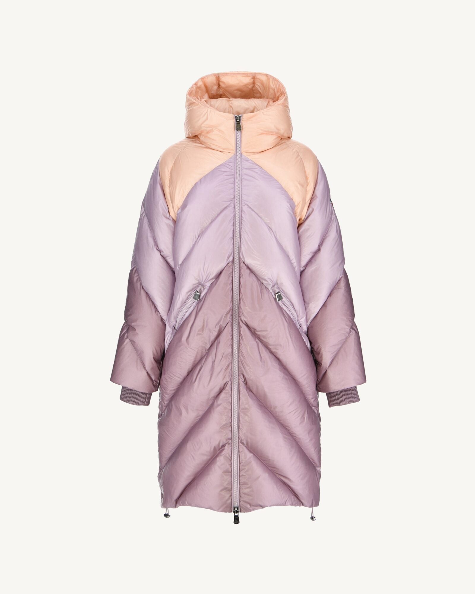 Doudoune longue à capuche Grand Froid Combo violet Comet