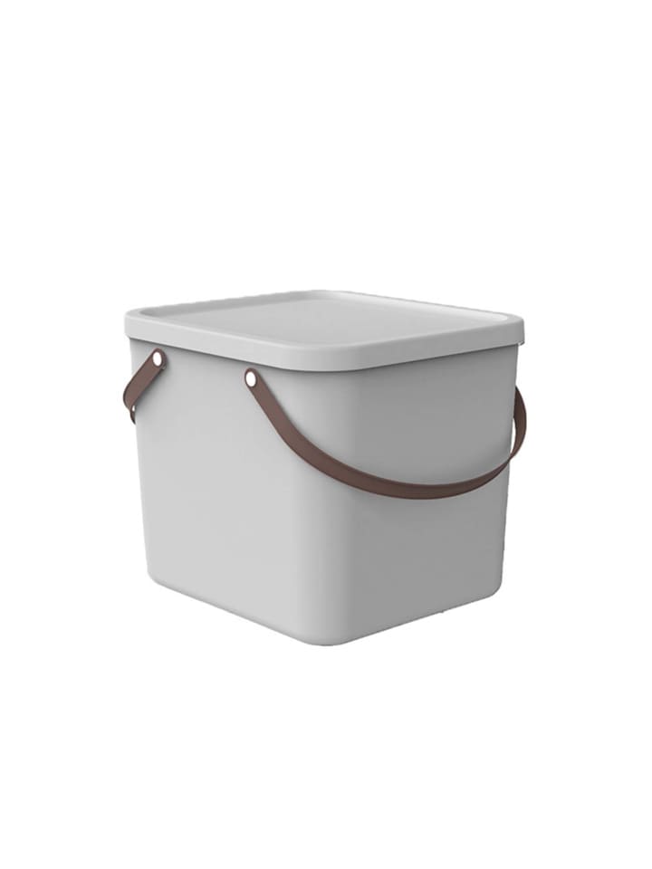 Rotho Albula Aufbewahrungsbox 40l mit Deckel, recyceltem Kunststoff in Mistletoe weiß günstig kaufen onesize