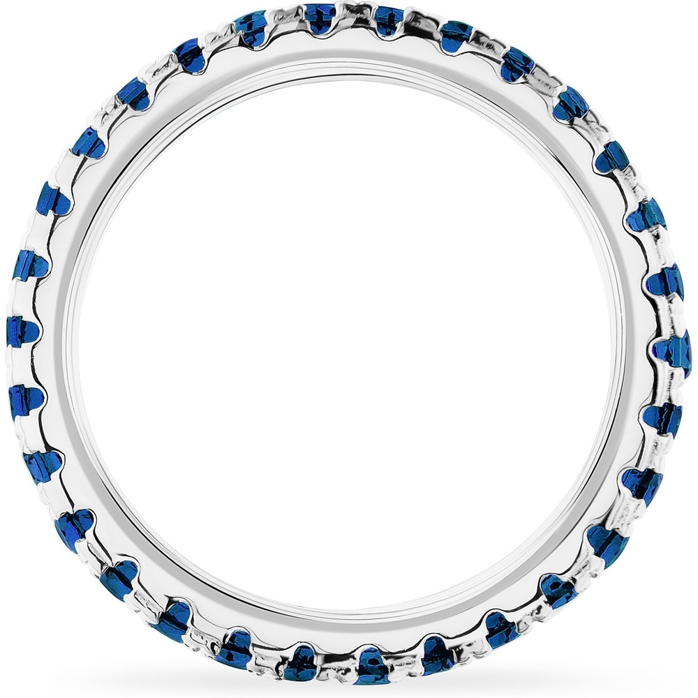FAVS Bague pour femme 925 Argent bleu Bague