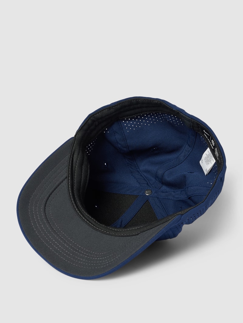 Basecap mit Label-Print in marineblau