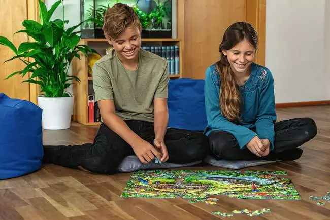 Kinderpuzzle ab 9 Jahren - EXIT Puzzle Kids Die Dschungelexpedition - 368 Teile