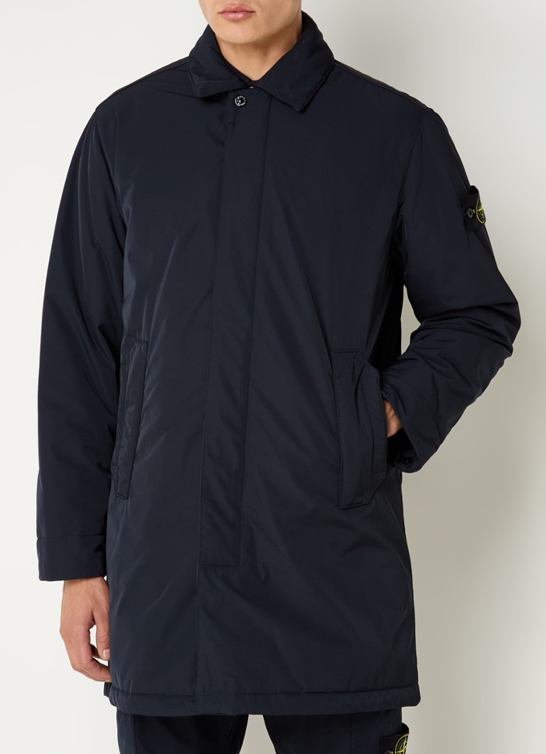 Parka matlasată Stone Island 06A02 cu logo