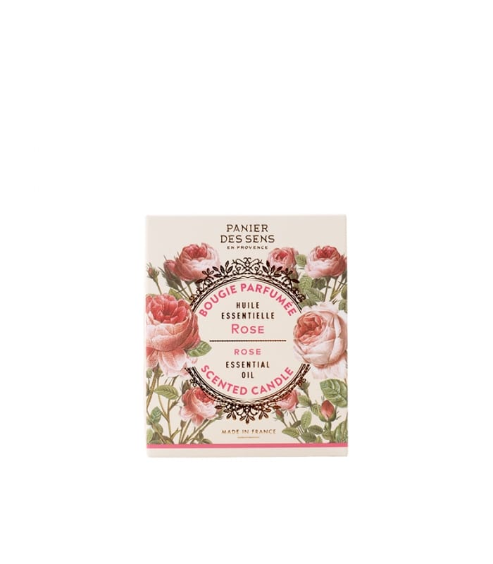 PANIER DES SENS-BOUGIES PARFUMEE-Rose Restructurante
