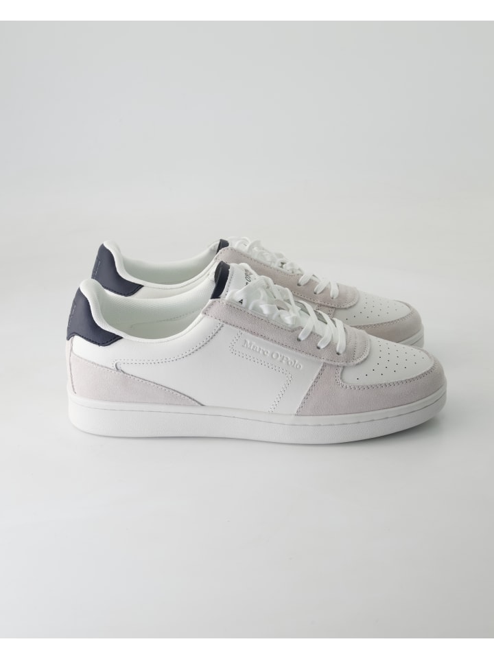 Marc O'Polo Shoes Sportliche Schnürschuhe in Weiß günstig kaufen