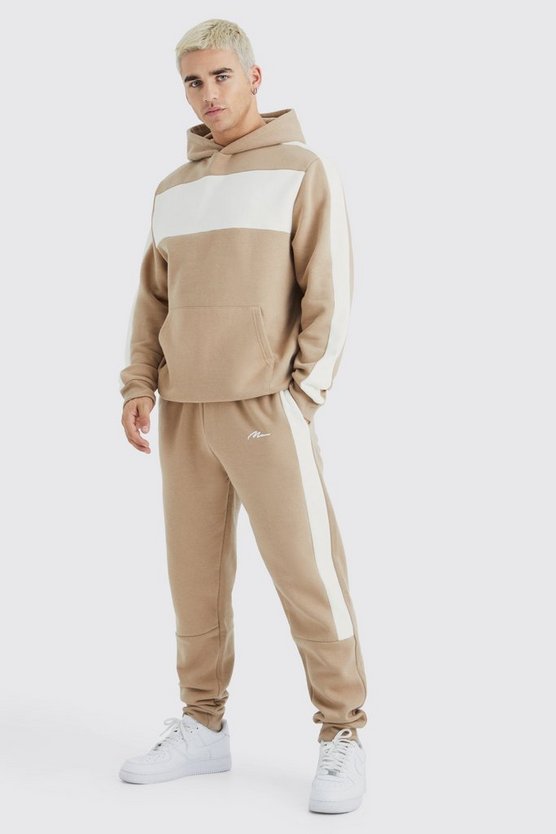 Colour Block Tape Hoodie