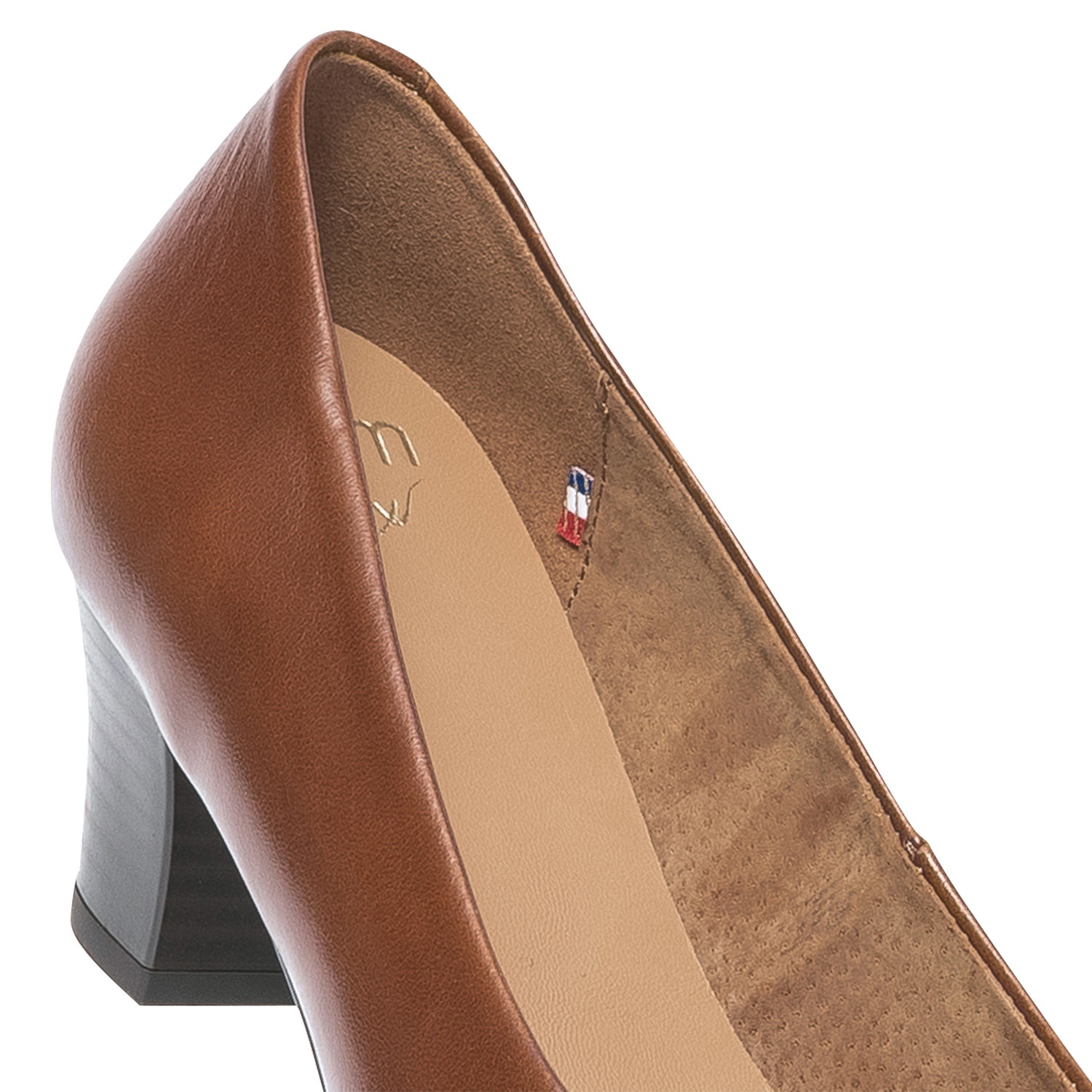 Escarpin ERAM FLEX marron en cuir