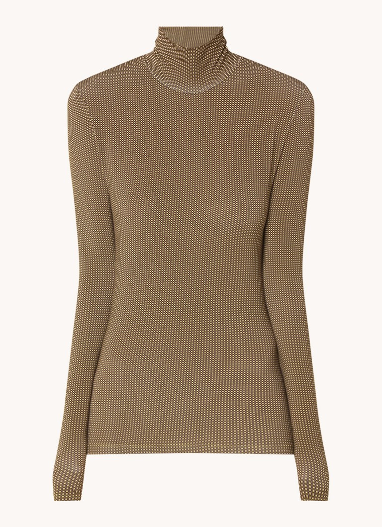 Top a collo alto stampato Thilo di Claudie Pierlot