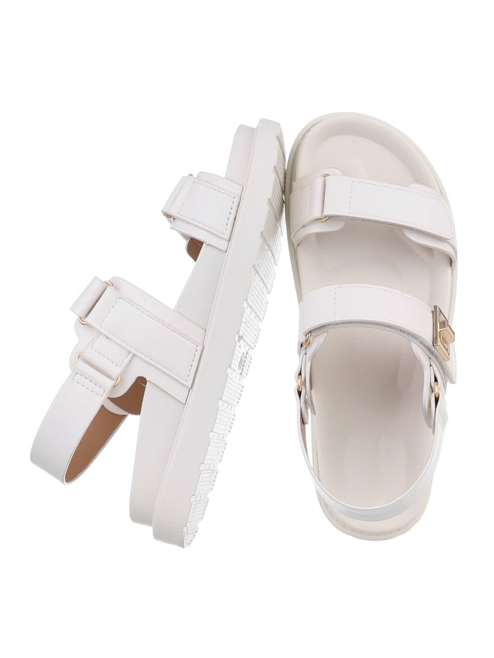 Ital-Design Sandale & Sandalette in Weiß günstig kaufen