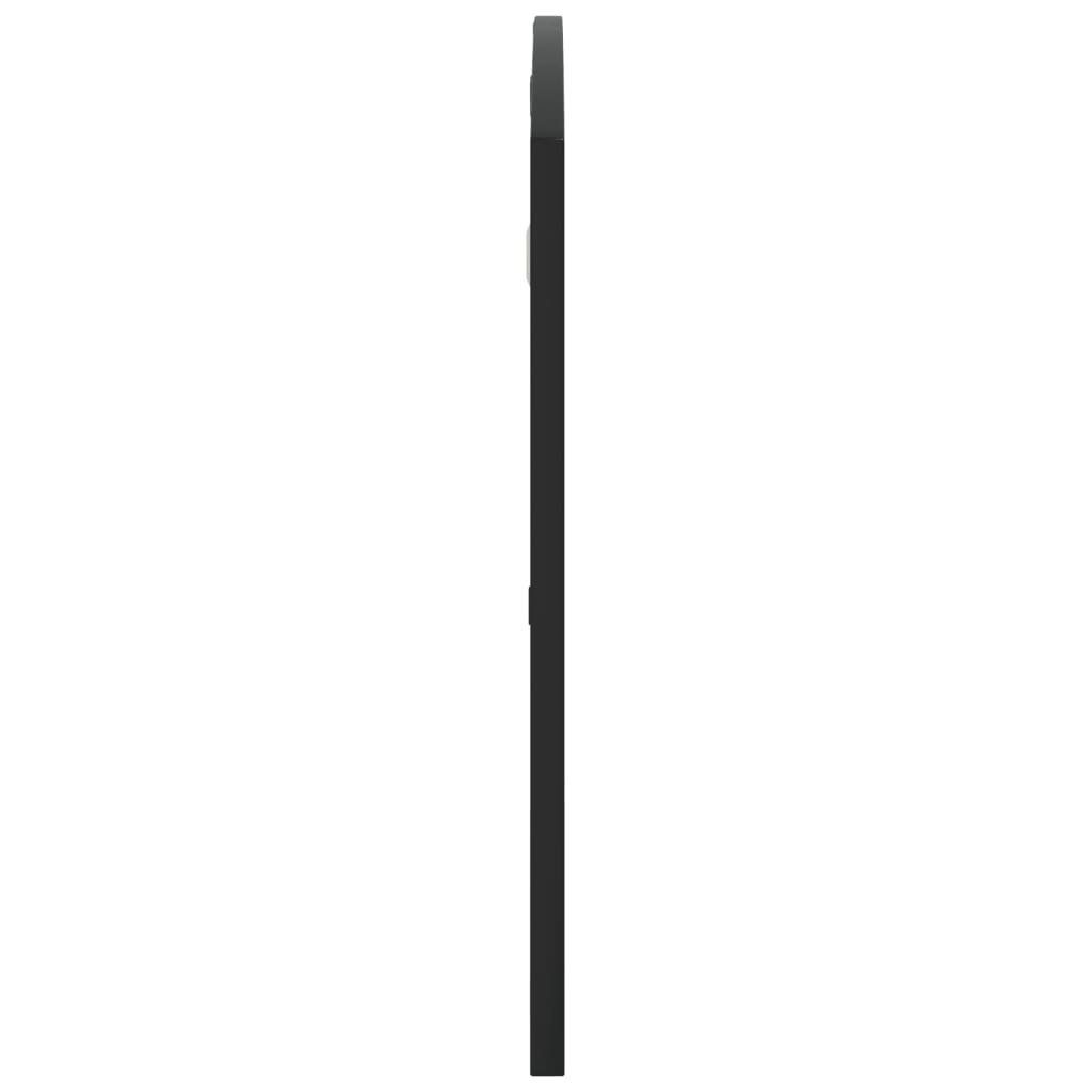 vidaXL Spiegel Wandspiegel Schwarz 100x50 cm Gewölbt Eisen (1-St)