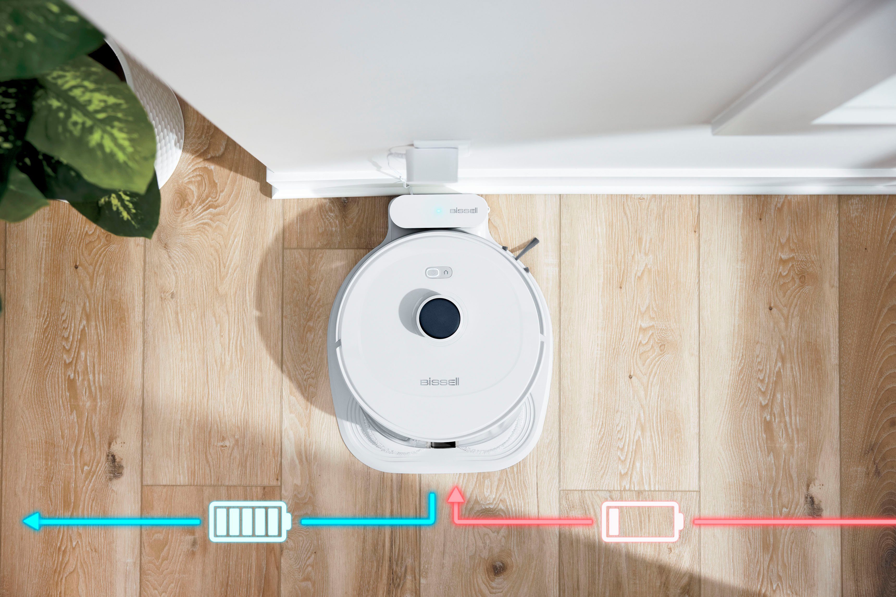 Bissell Wischroboter SpinWave Robot R5 Pet, 44 W, mit Saugfunktion