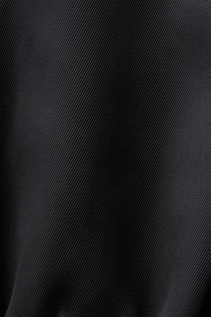 Satin-Bomberjacke in Cropped-Länge