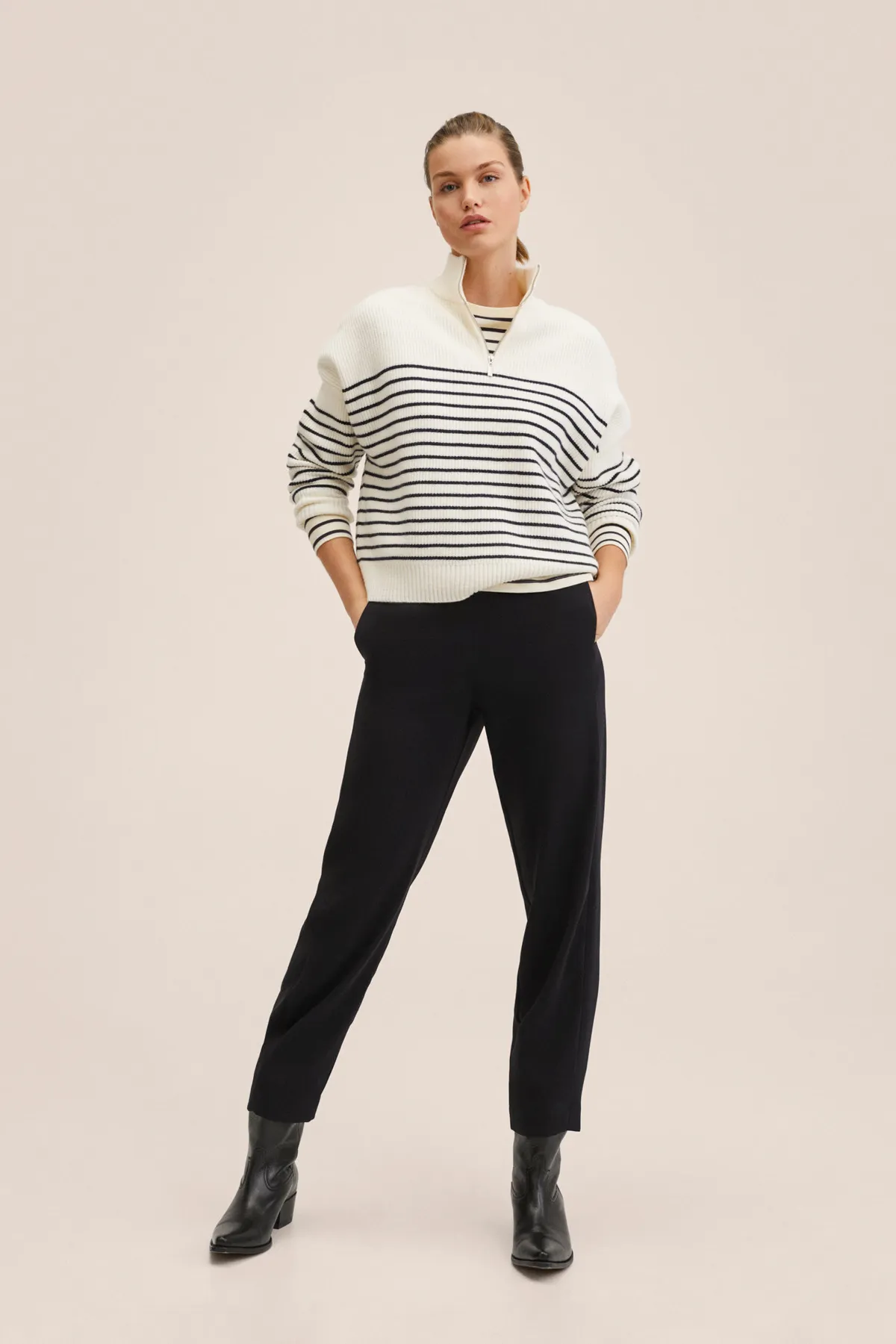 MANGO  27083262 Hosen und Leggings Schwarz