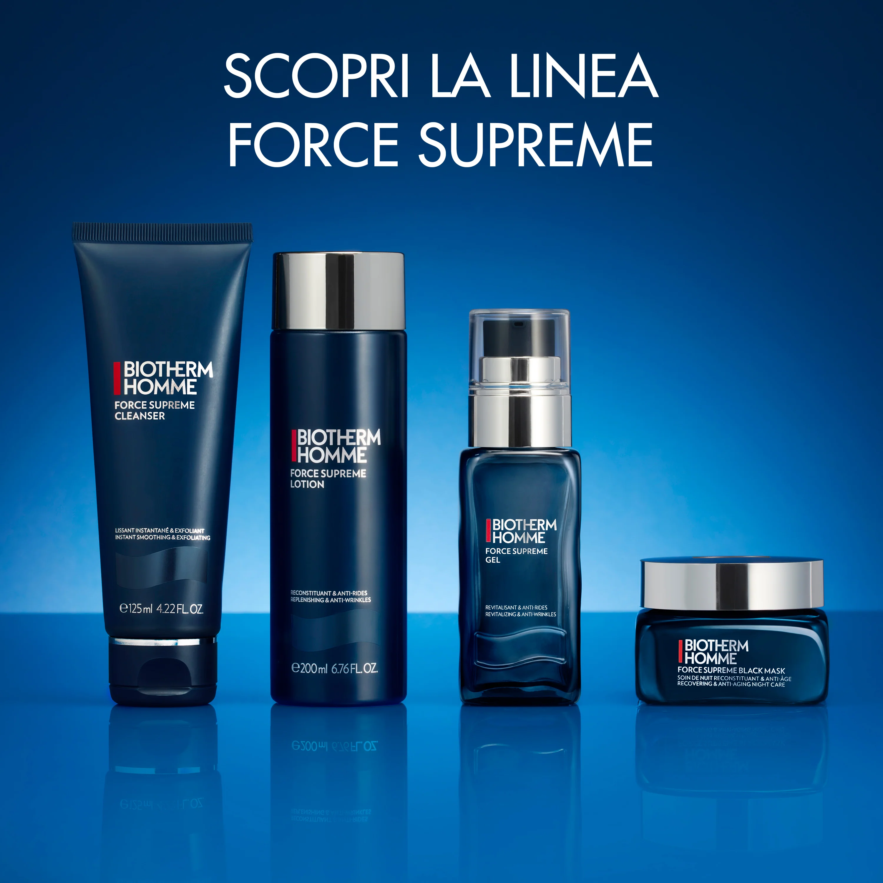 Biotherm Homme Force Supreme Gel - Ránctalanító arcápoló gél