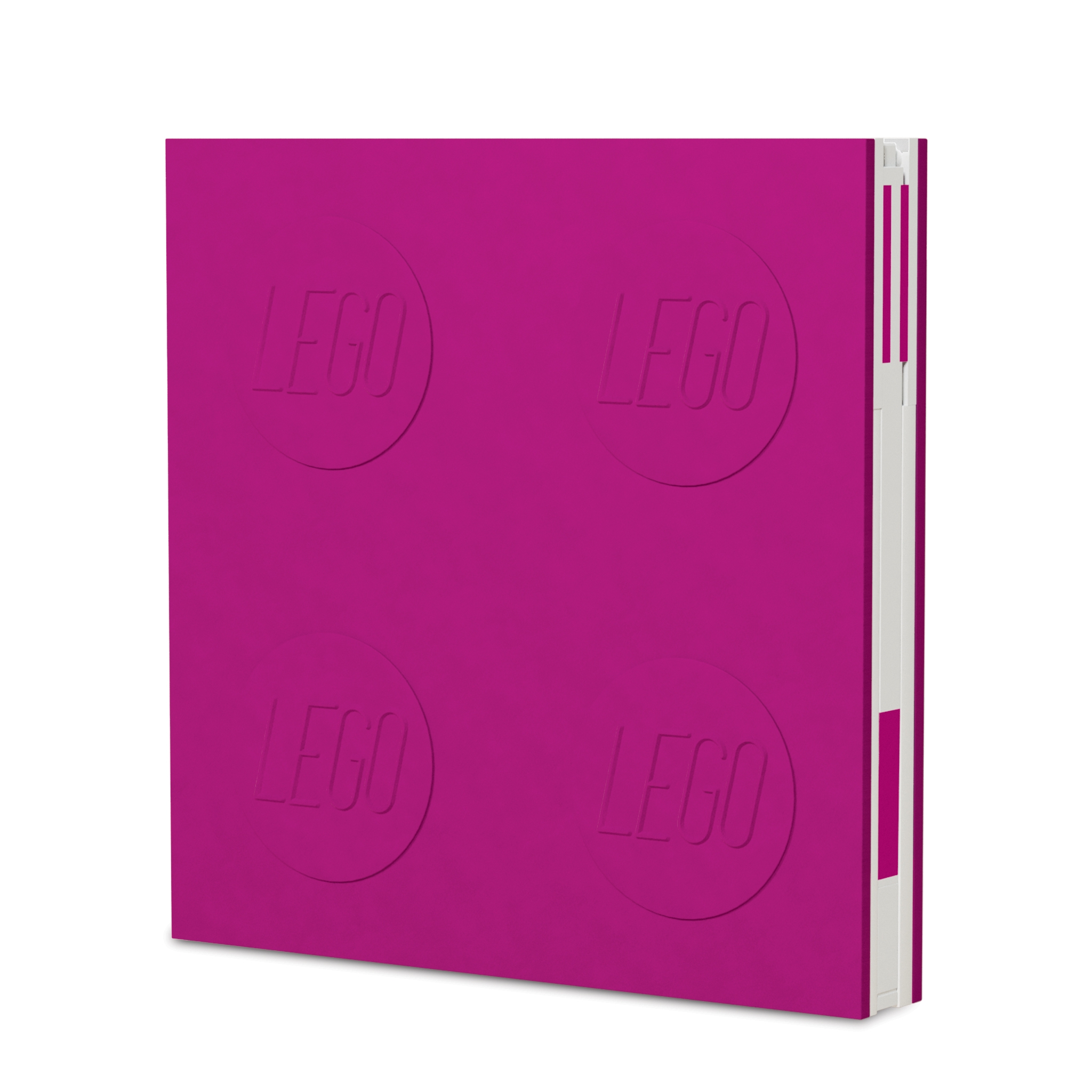 Verschließbares Notizbuch mit Gelschreiber in Violett 5007238